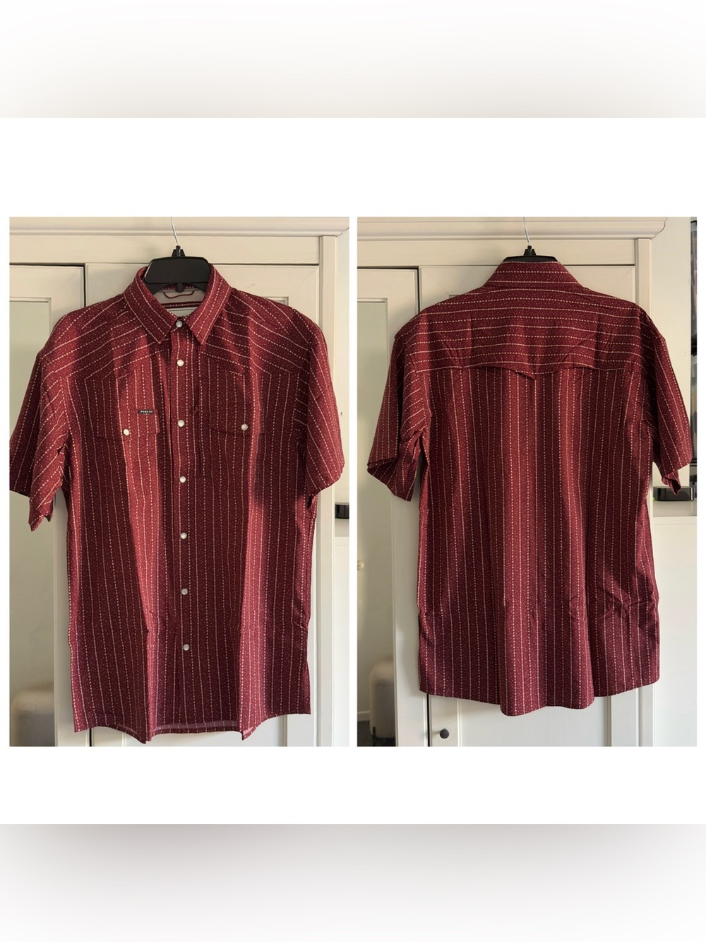 Poncho The Farmer Short Sleeve Snap Shirt Men's Size Small Regular Fit